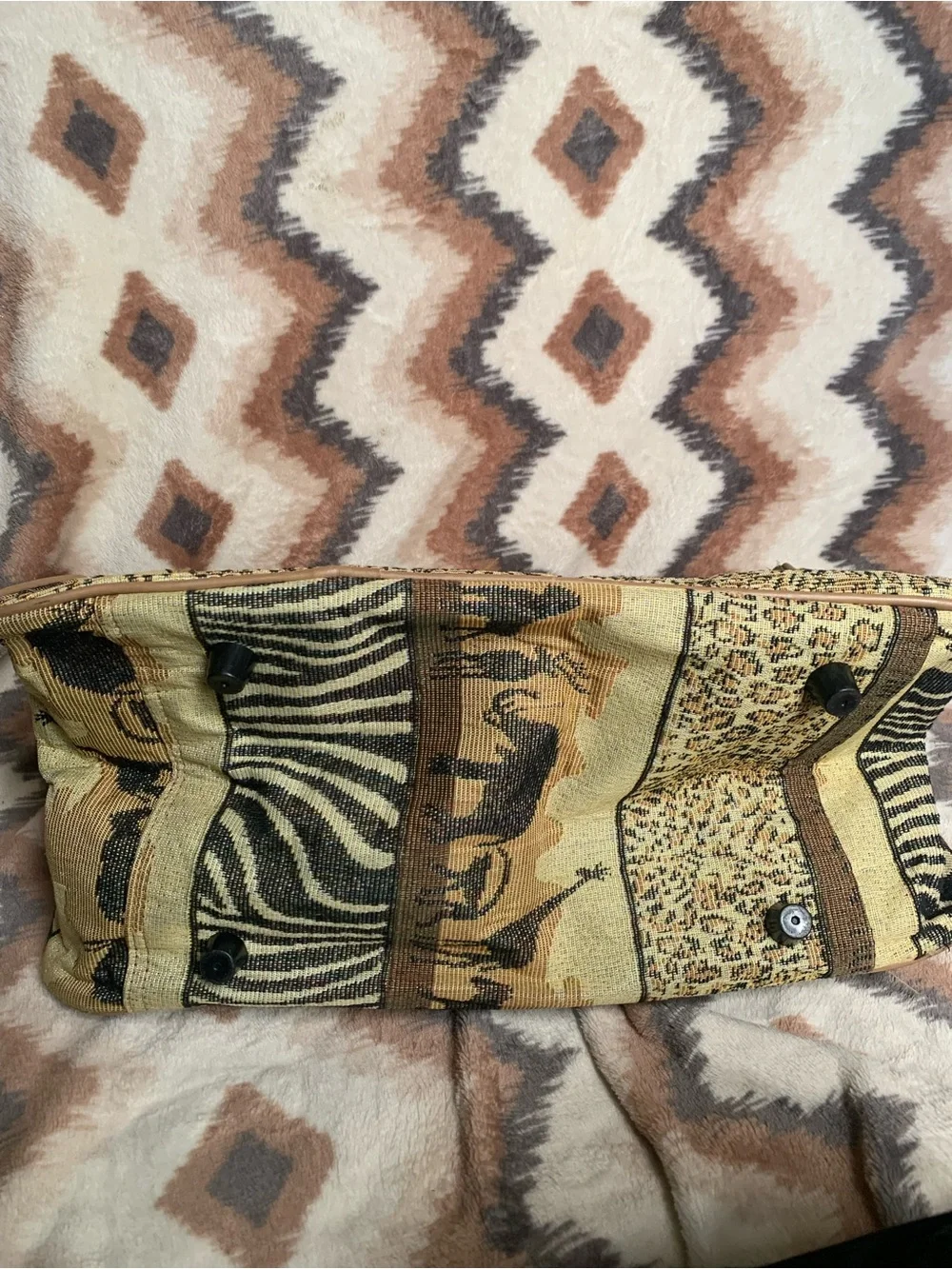 Vintage pioneer large weekender bag